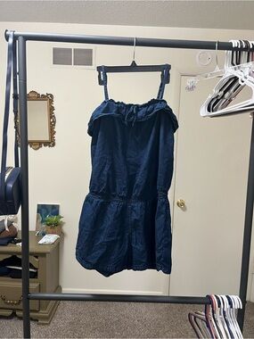 Levi's Dark Blue Elastic-Waist Romper